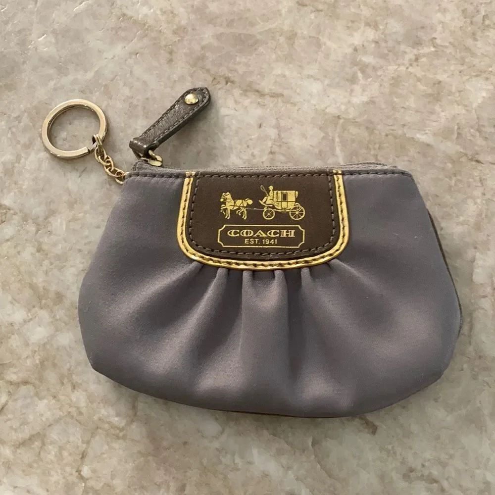 COACH  Coin  Purse Keychain - Picture 1 of 5